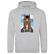 Hoodie with Print Bojack Horseman Costume - 2XL grey