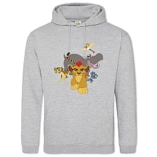 Hoodie with Print The Lion King Heroes - 2XL grey