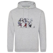 Hoodie with Print The Nightmare Before Christmas Heroes - 2XL grey