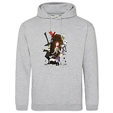 Hoodie with Print The Nightmare Before Christmas Characters - 2XL grey