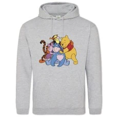 Hoodie with Print Winnie-The-Pooh Friends - 2XL grey