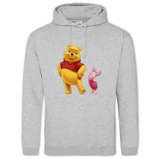 Hoodie with Print Winnie-The-Pooh Winnie And Piglet - 2XL grey