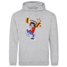Hoodie with Print Well Wait Wolf Sports - 2XL grey