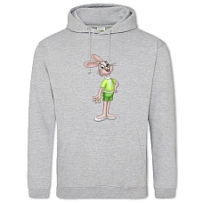 Hoodie with Print Well Wait Hare - 2XL grey