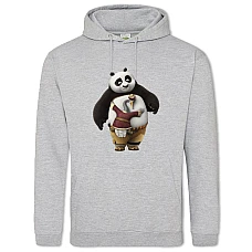 Худи с принтом Кунг Фу Панда И Гусь - 2XL серый