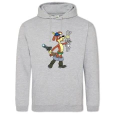 Hoodie with Print Buttermilk Ball And Hare - 2XL grey