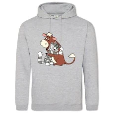 Hoodie with Print Buttermilk Matroskin With Ladybird - 2XL grey