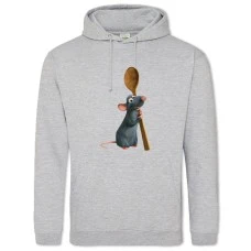 Худі з принтом Рататуй І Велика Ложка - 2XL сірий