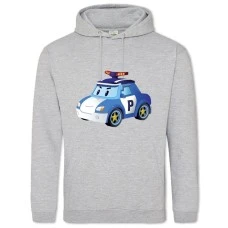 Худи с принтом Робокар Полли - 2XL серый