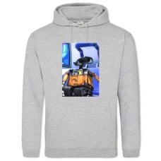 Hoodie with Print Wall-E Robot Hero - 2XL grey
