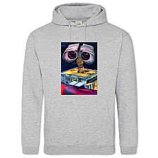 Hoodie with Print Wall-E Main Robot - 2XL grey
