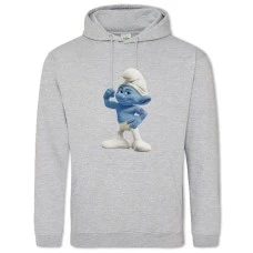 Hoodie with Print The Smurfs Power - 2XL grey