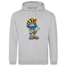 Hoodie with Print The Smurfs Egyptian - 2XL grey