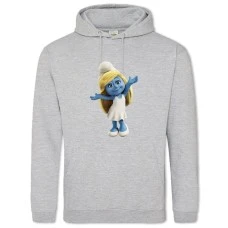 Hoodie with Print The Smurfs Smurf Girl - 2XL grey