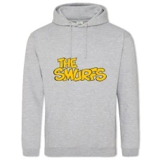 Hoodie with Print The Smurfs Logo - 2XL grey