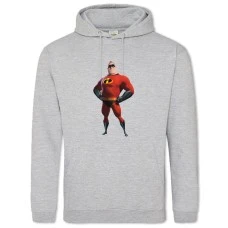 Hoodie with Print The Incredibles Father - 2XL grey