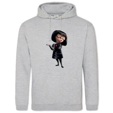 Hoodie with Print The Incredibles Girl - 2XL grey