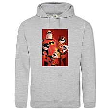 Hoodie with Print The Incredibles Family - 2XL grey