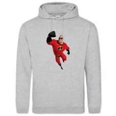 Hoodie with Print The Incredibles Bob Parr Mr Incredible - 2XL grey