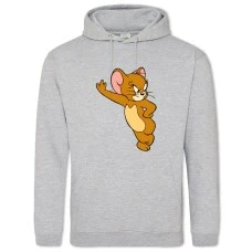 Hoodie with Print Tom And Jerry Mouse - 2XL grey
