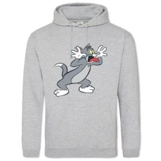 Hoodie with Print Tom And Jerry Cat - 2XL grey