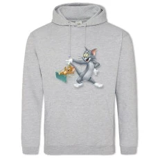 Hoodie with Print Tom And Jerry Funny Heroes - 2XL grey