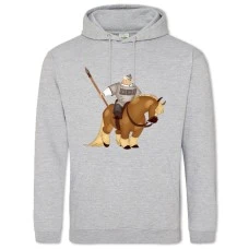Hoodie with Print Three Heroes The Protagonist - 2XL grey