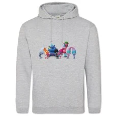 Hoodie with Print Trolls Heroes - 2XL grey