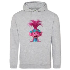 Hoodie with Print Trolls Poppy Print - 2XL grey
