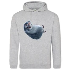 Худи с принтом Фердинанд Ёжик - 2XL серый