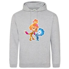 Худи с принтом Фиксики Нолик И Симка - 2XL серый
