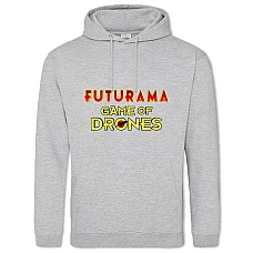 Худи с принтом Футурама Игра Дронов - 2XL серый