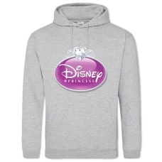 Hoodie with Print Disney Princess Logo - 2XL grey