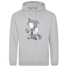 Hoodie with Print Beastars Hero Legoshi - 2XL grey