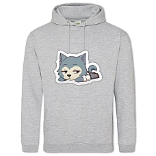 Hoodie with Print Beastars Little Legoshi - 2XL grey