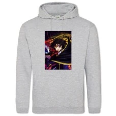 Hoodie with Print Code Geass Black Prince Hero - 2XL grey