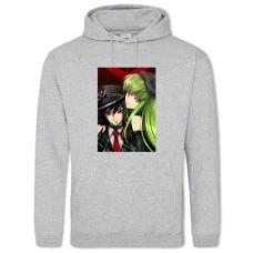 Hoodie with Print Code Geass Cc With Prince - 2XL grey