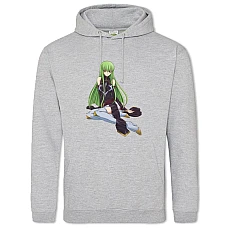 Hoodie with Print Code Geass C2 Hero - 2XL grey