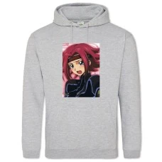Hoodie with Print Code Geass Kallen Stadtfeld - 2XL grey