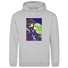 Hoodie with Print Code Geass Lovely Heroes - 2XL grey