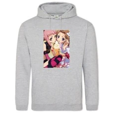Hoodie with Print Code Geass Girls - 2XL grey