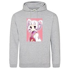 Hoodie with Print Code Geass Cute Girl - 2XL grey