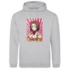 Hoodie with Print Code Geass Kallen - 2XL grey