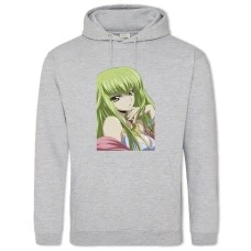 Hoodie with Print Code Geass Cc Girl - 2XL grey