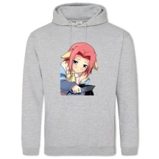 Hoodie with Print Code Geass Little Kallen - 2XL grey