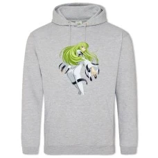 Hoodie with Print Code Geass C2 Hero Girl - 2XL grey