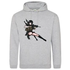 Hoodie with Print Danganronpa Mukuro Ikusaba - 2XL grey