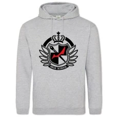Hoodie with Print Danganronpa Logo - 2XL grey