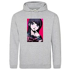 Hoodie with Print Danganronpa Sayaka Maizono - 2XL grey