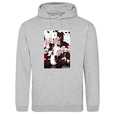 Hoodie with Print Danganronpa Monokuma Junko Twins - 2XL grey